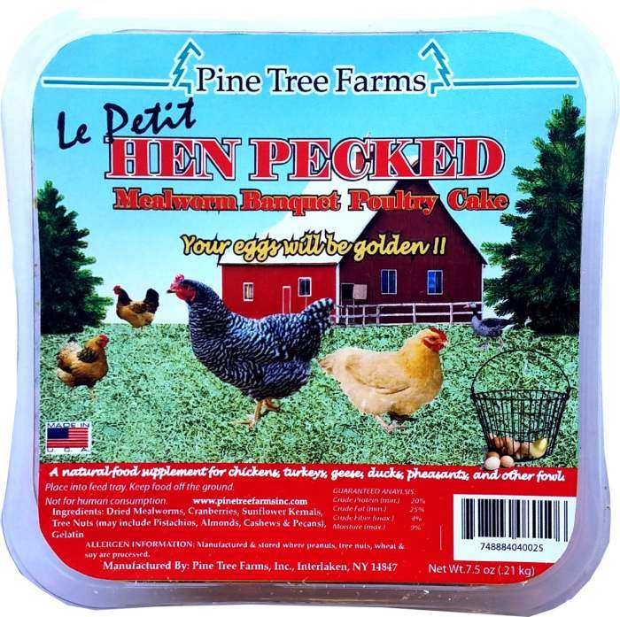 Hen Pecked Mealworm Poultry LePetit Cake 6/Pack